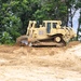 Engineer battalion Soldiers work on earth-moving troop project at Fort McCoy during July 2025 training