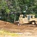 Engineer battalion Soldiers work on earth-moving troop project at Fort McCoy during July 2025 training