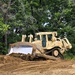 Engineer battalion Soldiers work on earth-moving troop project at Fort McCoy during July 2025 training