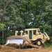 Engineer battalion Soldiers work on earth-moving troop project at Fort McCoy during July 2025 training