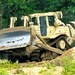 Engineer battalion Soldiers work on earth-moving troop project at Fort McCoy during July 2025 training