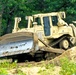 Engineer battalion Soldiers work on earth-moving troop project at Fort McCoy during July 2025 training