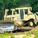 Engineer battalion Soldiers work on earth-moving troop project at Fort McCoy during July 2025 training
