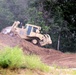 Engineer battalion Soldiers work on earth-moving troop project at Fort McCoy during July 2025 training