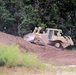 Engineer battalion Soldiers work on earth-moving troop project at Fort McCoy during July 2025 training