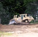 Engineer battalion Soldiers work on earth-moving troop project at Fort McCoy during July 2025 training