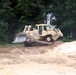 Engineer battalion Soldiers work on earth-moving troop project at Fort McCoy during July 2025 training