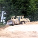 Engineer battalion Soldiers work on earth-moving troop project at Fort McCoy during July 2025 training