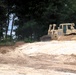 Engineer battalion Soldiers work on earth-moving troop project at Fort McCoy during July 2025 training