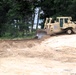 Engineer battalion Soldiers work on earth-moving troop project at Fort McCoy during July 2025 training