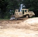 Engineer battalion Soldiers work on earth-moving troop project at Fort McCoy during July 2025 training