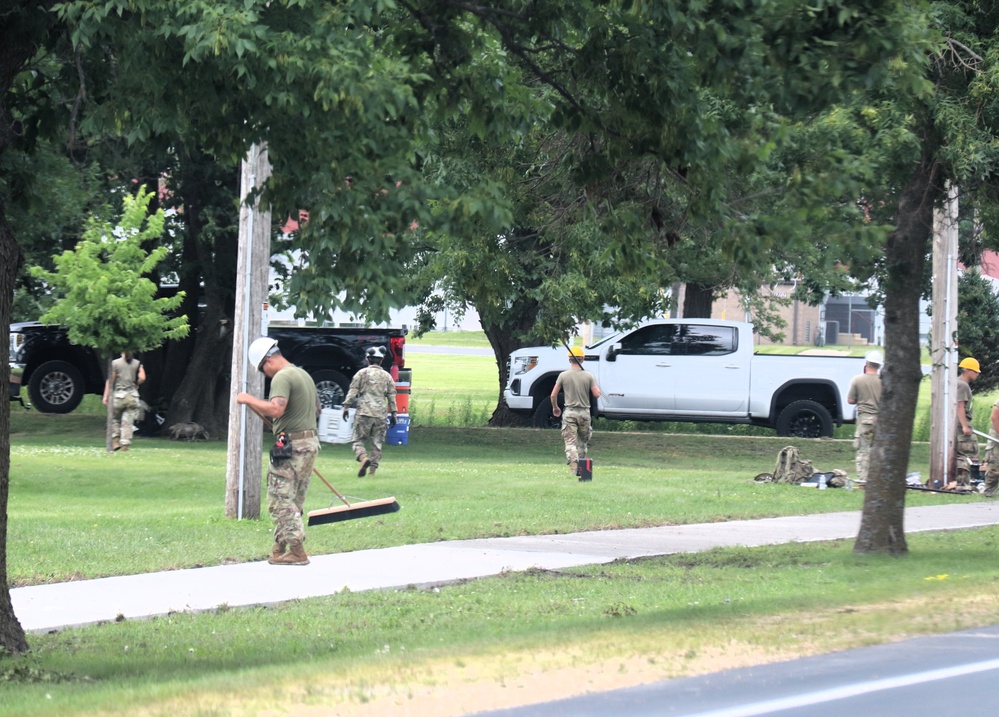 372nd Engineer Company Soldiers contribute to sidewalk troop project at Fort McCoy