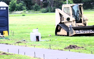 372nd Engineer Company Soldiers contribute to sidewalk troop project at Fort McCoy
