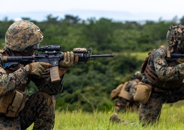 3d Intelligence Battalion Marines conduct live fire range