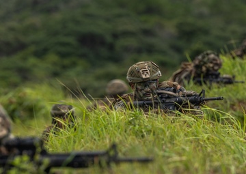 3d Intelligence Battalion Marines conduct live fire range