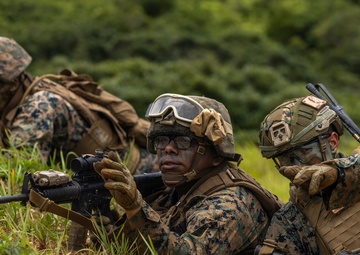 3d Intelligence Battalion Marines conduct live fire range