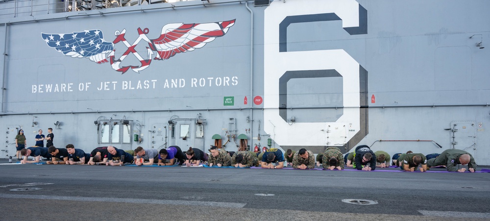USS America (LHA 6) Conducts Fitness Challenge