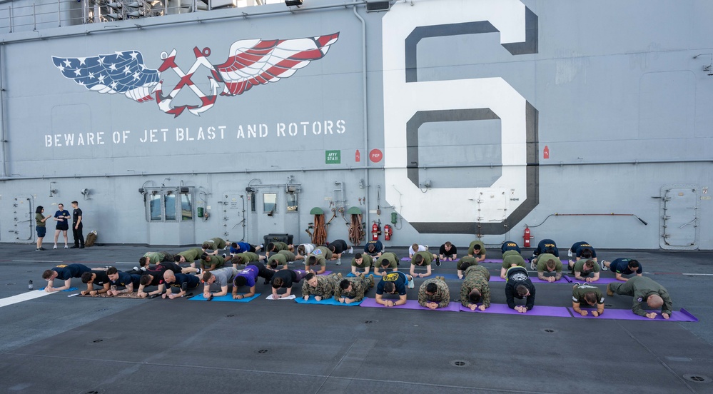 USS America (LHA 6) Conducts Fitness Challenge