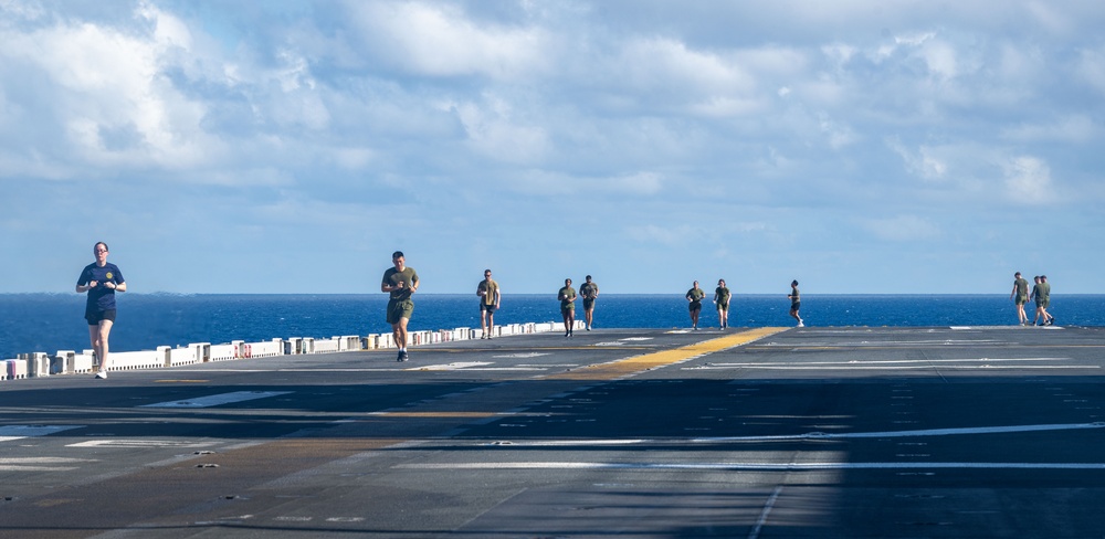 USS America (LHA 6) Conducts Fitness Challenge