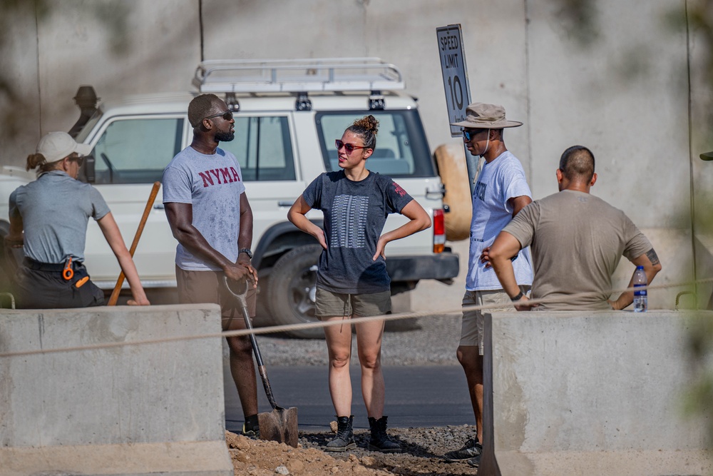 U.S. Service Members Volunteer to Repair Muslim Cemetery on Camp Lemonnier