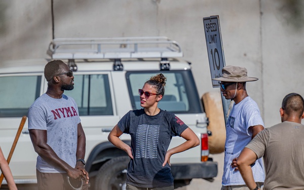 U.S. Service Members Volunteer to Repair Muslim Cemetery on Camp Lemonnier