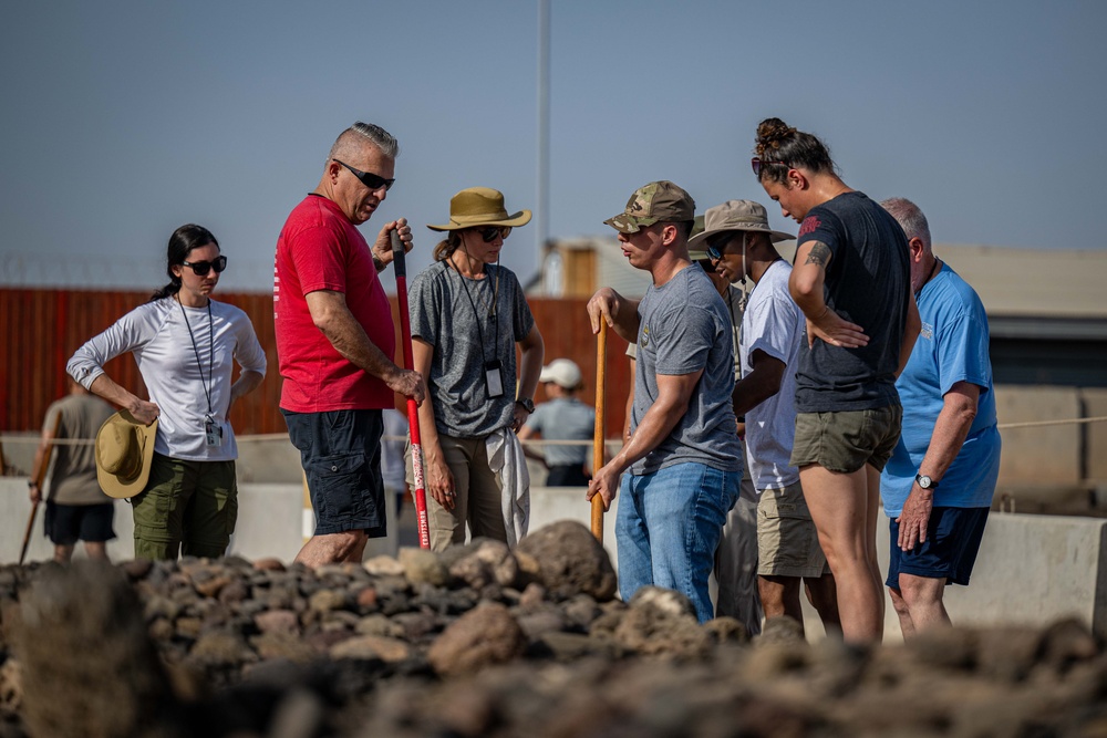 U.S. Service Members Volunteer to Repair Muslim Cemetery on Camp Lemonnier