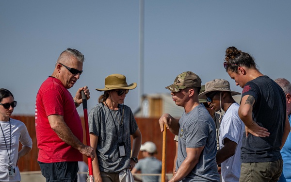 U.S. Service Members Volunteer to Repair Muslim Cemetery on Camp Lemonnier