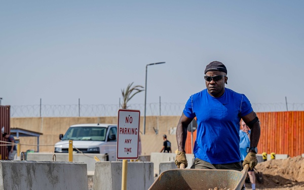 U.S. Service Members Volunteer to Repair Muslim Cemetery on Camp Lemonnier