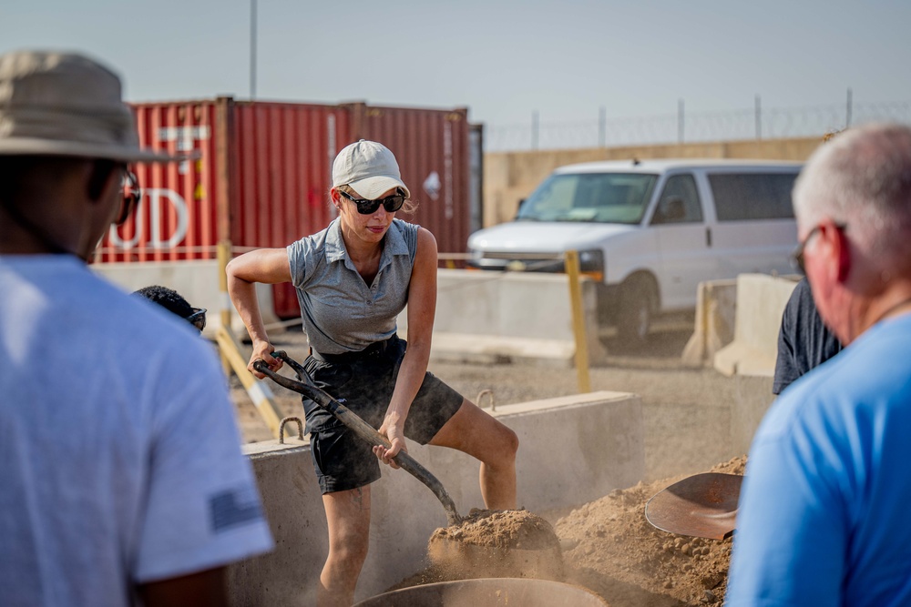 U.S. Service Members Volunteer to Repair Muslim Cemetery on Camp Lemonnier