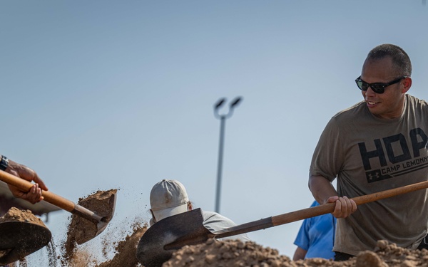 U.S. Service Members Volunteer to Repair Muslim Cemetery on Camp Lemonnier