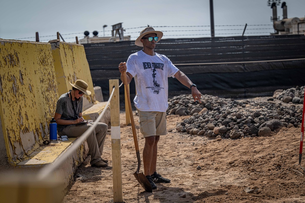 U.S. Service Members Volunteer to Repair Muslim Cemetery on Camp Lemonnier