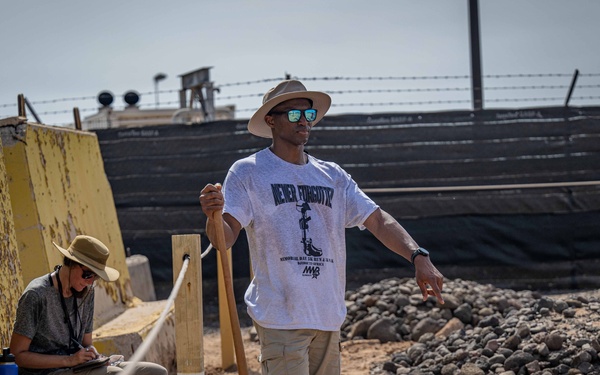 U.S. Service Members Volunteer to Repair Muslim Cemetery on Camp Lemonnier