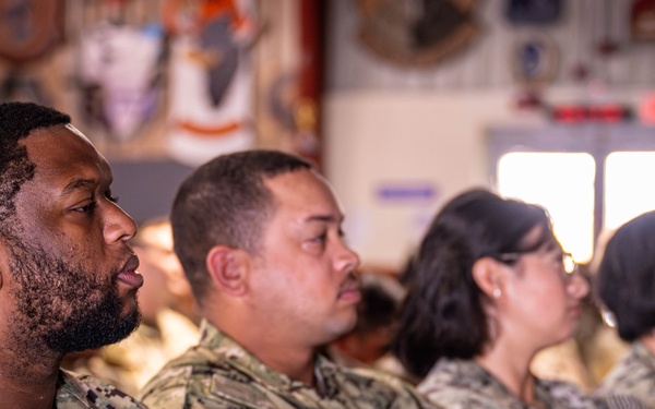 New Arrivals at Camp Lemonnier Receive Deployment Briefing