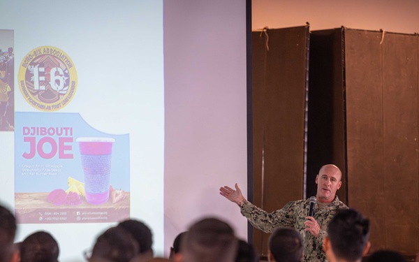 New Arrivals at Camp Lemonnier Receive Deployment Briefing