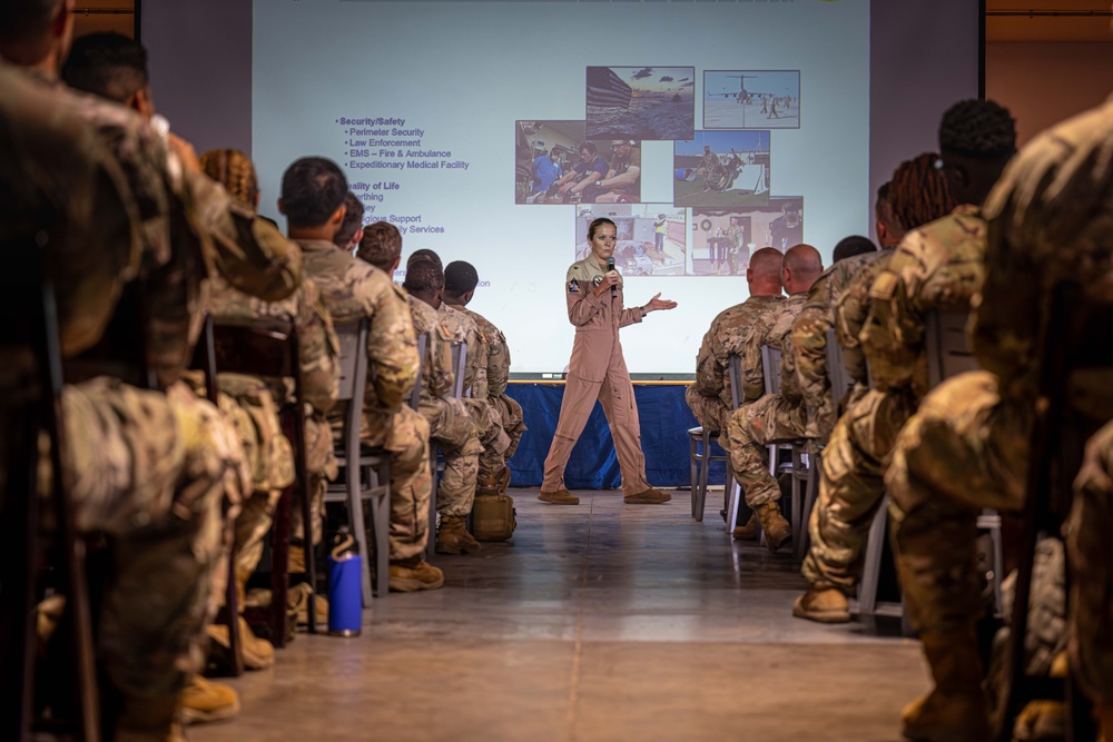 New Arrivals at Camp Lemonnier Receive Deployment Briefing