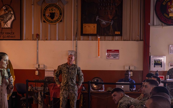 New Arrivals at Camp Lemonnier Receive Deployment Briefing