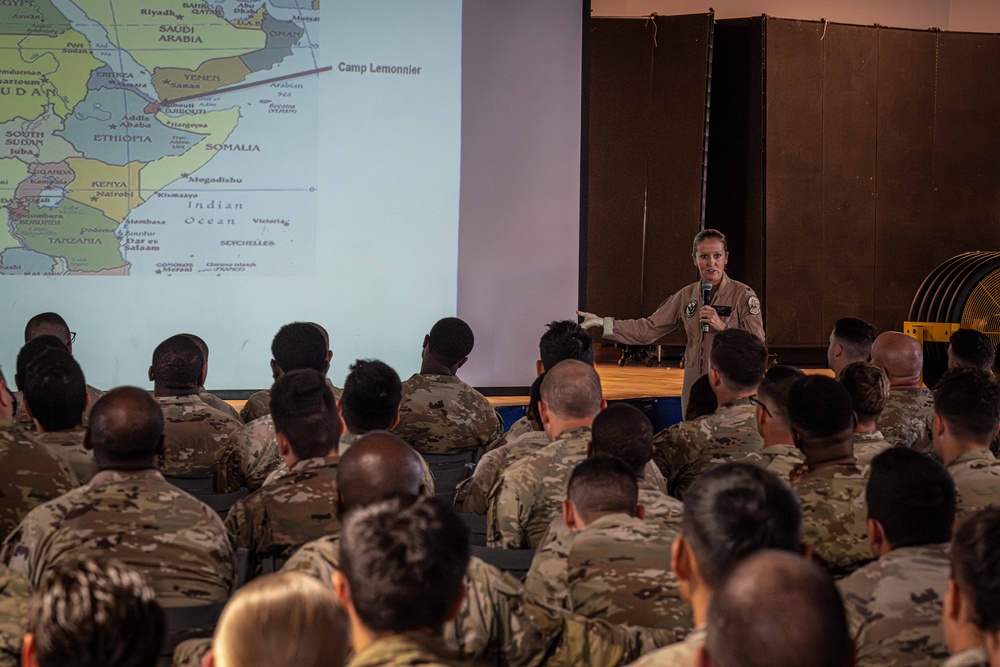 New Arrivals at Camp Lemonnier Receive Deployment Briefing