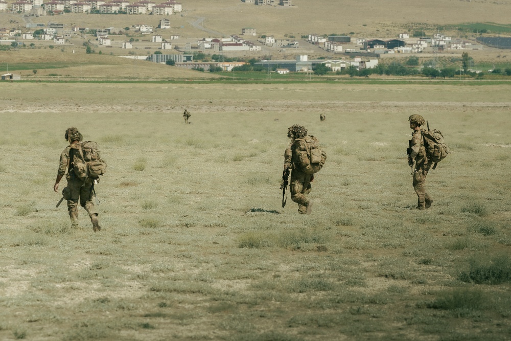 173rd Airborne Paratroopers Conduct Joint Airborne Operation With Turkish Forces During Agile Spirit 25