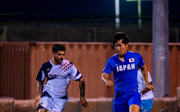 Service Members from Camp Lemonnier and the Japanese Self-Defense Force Participate in Soccer Match
