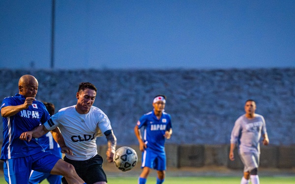 Service Members from Camp Lemonnier and the Japanese Self-Defense Force Participate in Soccer Match