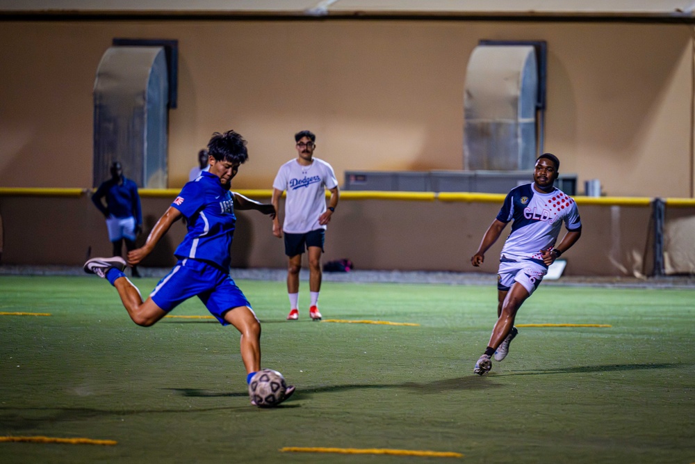 Service Members from Camp Lemonnier and the Japanese Self-Defense Force Participate in Soccer Match
