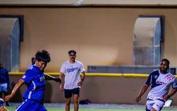 Service Members from Camp Lemonnier and the Japanese Self-Defense Force Participate in Soccer Match