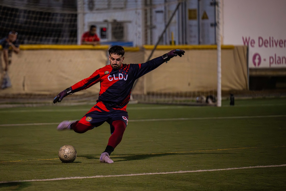 Service Members from Camp Lemonnier and the Japanese Self-Defense Force Participate in Soccer Match