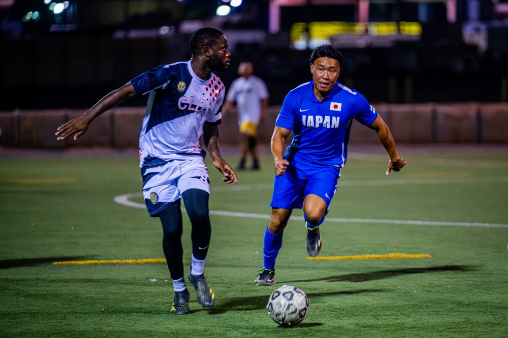 Service Members from Camp Lemonnier and the Japanese Self-Defense Force Participate in Soccer Match