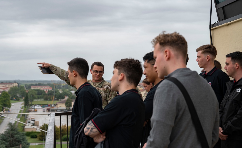 Swiss Guard tours Aviano Air Base