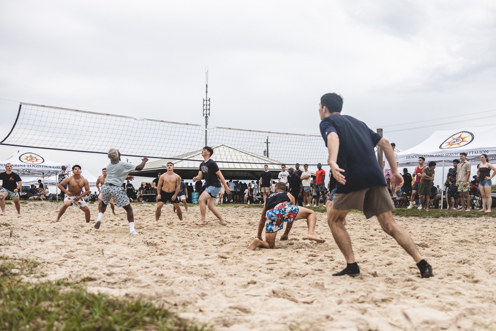 Marines Build Camaraderie During Unit Beach Bash