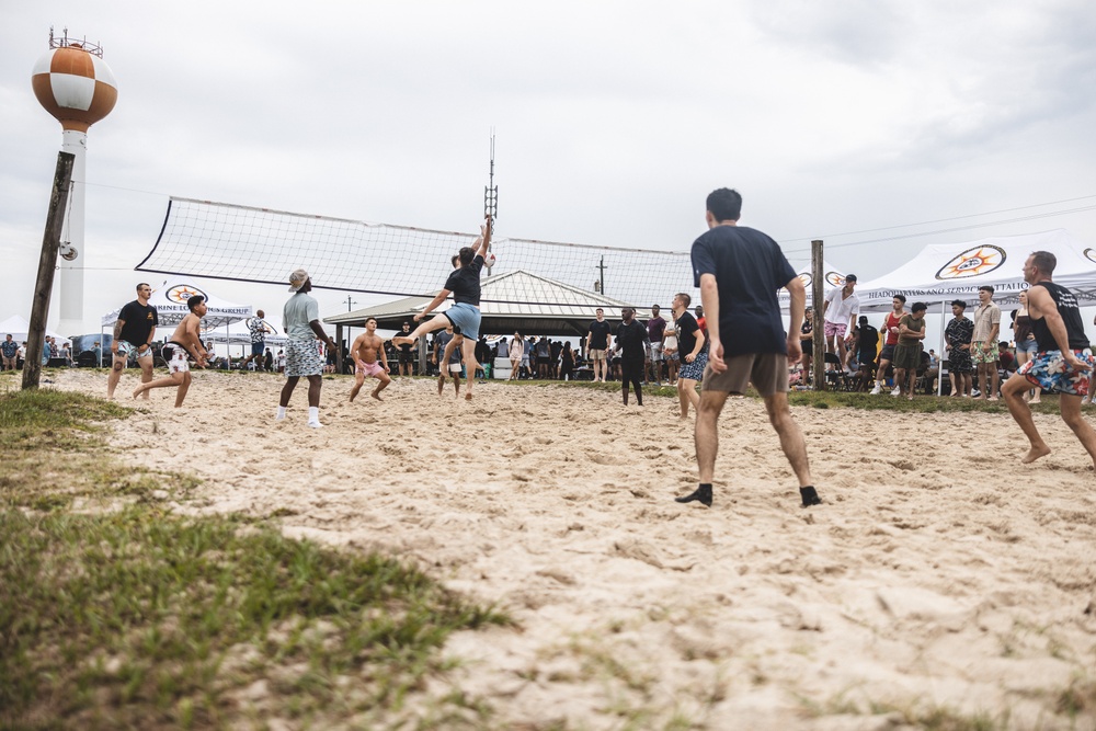 Marines Build Camaraderie During Unit Beach Bash