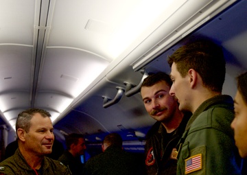 U.S. 2nd Fleet Leadership Tours P-8A Poseidon During Large Scale Exercise 2025