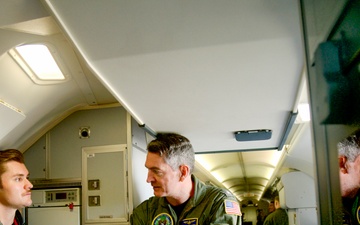 U.S. 2nd Fleet Leadership Tours P-8A Poseidon During Large Scale Exercise 2025