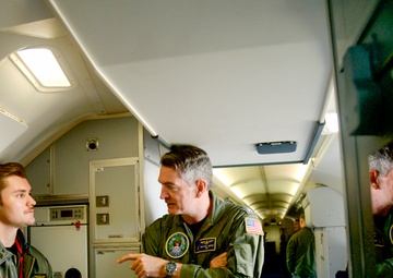 U.S. 2nd Fleet Leadership Tours P-8A Poseidon During Large Scale Exercise 2025